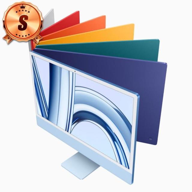 【Apple】S級福利品 iMac 4.5K 24吋 M3晶片 8核心CPU 10核心GPU 24G記憶體 512G SSD(台版官方整新機)