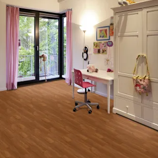 【特力屋】彈性石塑SPC防水地板柚木0.5坪 SF66