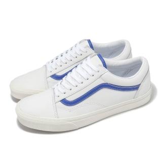 【VANS】休閒鞋 Old Skool 男鞋 女鞋 白 藍 小白鞋 復古 板鞋(VN0007NTZ5D)