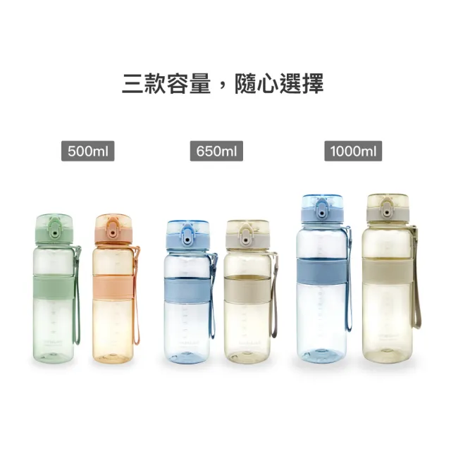 【LocknLock 樂扣樂扣】官方直營 Tritan優質彈蓋提帶水壺 650ml