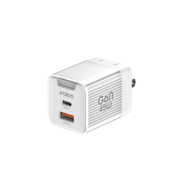 BG45AC GaN 45W氮化鎵PD雙孔快速電源供應器(45W大功率)
