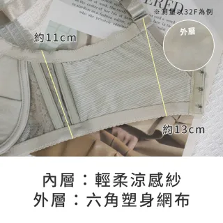【玉如阿姨】迷漫浪花內衣※0678奶膚(F罩 大罩杯 挺立 包覆 包副乳 台灣製)