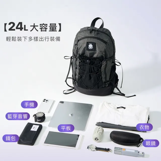 【DAEBAC】雙11 戶外機能背包 登山包 登山背包 避難包 男生後背包(大力馬尼龍材質 YKK拉鍊)