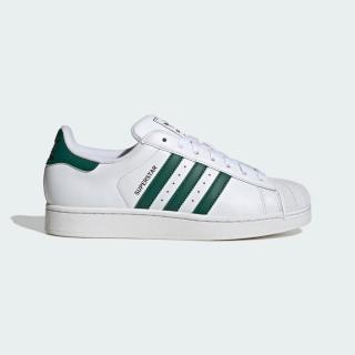 【adidas 愛迪達】愛迪達 Superstar II 男 運動休閒鞋 經典 貝殼頭 白綠(JQ4730)
