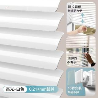 【星晏】窗簾 百葉窗簾 升降捲簾 衛浴遮擋簾 預售12個工作天(免打孔窗簾 可客製尺寸 寬105×高120公分)