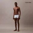 【CALVIN KLEIN】官方旗艦館CK Calvin Klein Logo 低腰貼身短版四角褲 3 件組_藍色