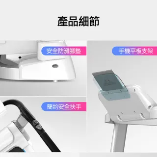 【X-BIKE】老人用/長輩用/銀髮族/安全扶手跑步機/走步機/超慢速/防滑泡棉扶手/寬跑帶(XBT-A90)