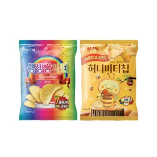 即期品【HAITAI  海太】洋芋片60gX6件組(蜂蜜奶油/海鮮)