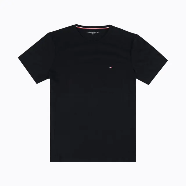 【TOMMY HILFIGER】經典小LOGO 短袖 素T(刺繡LOGO熱賣款)