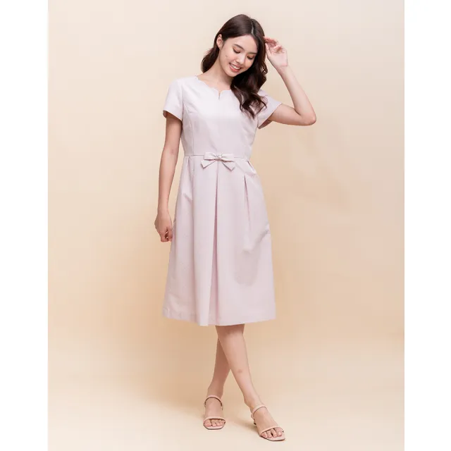 【perng yuh 芃諭名品】雅恬氣質 緹織暗紋 洋裝(2025 AW Collection|4C秋冬新品上市)