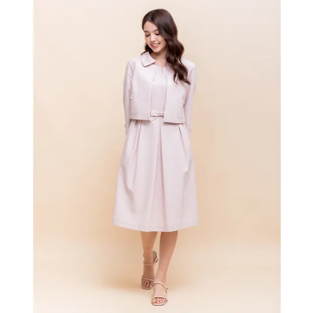 【perng yuh 芃諭名品】雅恬氣質 緹織暗紋 洋裝(2025 AW Collection|4C秋冬新品上市)