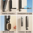 【Nil】壁掛式隱形掛衣架子 可折疊/伸縮延長晾衣架 免打孔收納架晾曬桿 太空鋁晾曬架 1入(掛衣桿 晾衣桿)