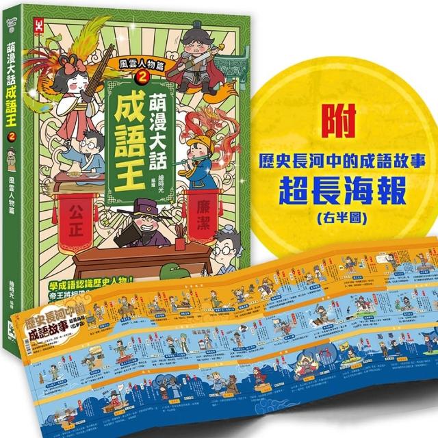 萌漫大話成語王（2）【風雲人物篇】：附「歷史長河中的成語故事」超長海報（右半圖）