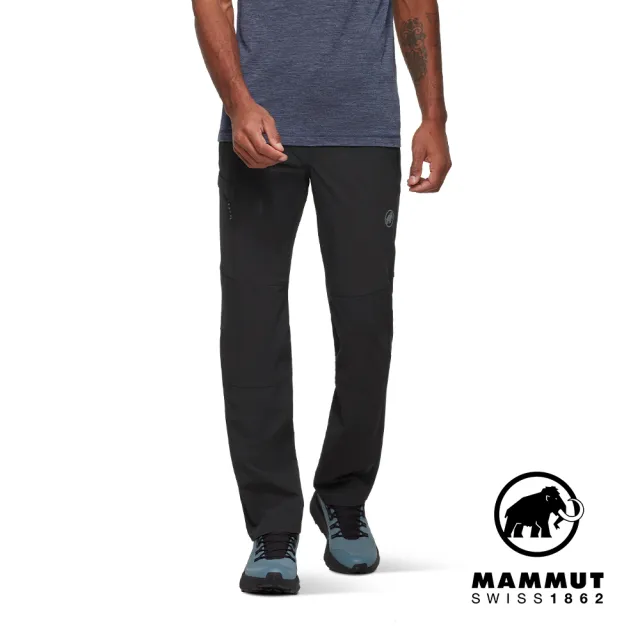 【Mammut 長毛象】Runbold IV Pants 防曬彈性健行長褲 黑色 男款 #1022-02580