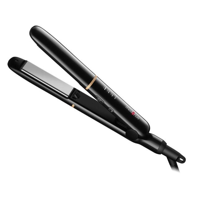  Mod’s Hair MHS-2476-K-TW 黑色直髮器，採用陶瓷發熱面與負離子技術，快速預熱至140/180/200℃，3段溫度調節，適合各種髮質。具國際電壓功能（100V-240V），可旋轉電源線設計，輕巧僅315g，中國製造，BSMI檢驗合格（T35056），享2年保固。完美護髮工具，讓秀髮順滑不毛躁！ 