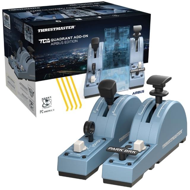 【THRUSTMASTER 圖馬斯特】圖馬斯特 TCA Quadrant Add-On Airbus Edition 空中巴士模擬飛行擾流板(支援 PC)