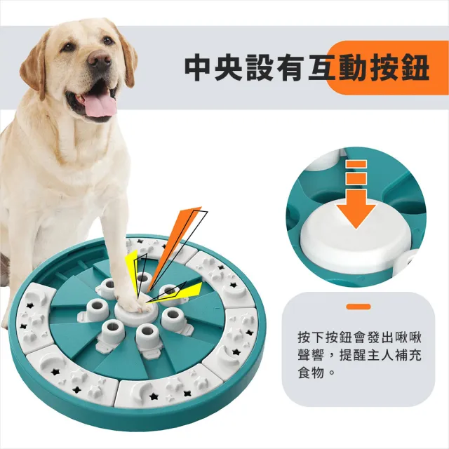 【KADTC】魔法輪盤(多功能 寵物益智玩具 藏食玩具 狗玩具 慢食 寵物訓練 防滑)