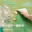 【新川】圓形地毯 客廳中古風地墊 法式地毯(防水抗汙地毯 一擦即淨 臥室地毯 160CM)