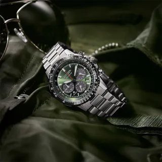 【CITIZEN 星辰】PROMASTER 限量款 光動能時尚三眼計時手錶-40mm 禮物(CA4664-60W)