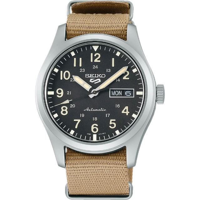 【SEIKO 精工】5 Sports 廣告款 帆布帶機械錶-39.4mm 送禮 禮物 推薦(SRPG35K1/4R36-10A0U)