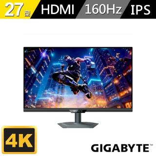 【GIGABYTE 技嘉】27型 M27UP 雙模4K 電競螢幕(IPS/3840x2160/G-SYNC/1ms/HDMI/DP/內建喇叭)
