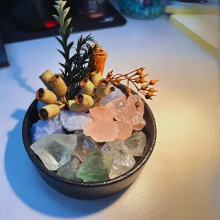 【Les nez 香鼻子】水晶香氛能量寶盒禮盒組(運財、愛情、和諧、療癒、悟性、智慧 聖誕交換禮物)