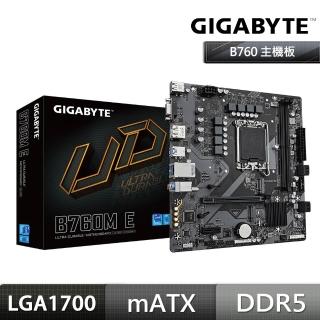 【GIGABYTE 技嘉】B760M E DDR5主機板+DarkFlash GD100 焦糖 雙模機械鍵盤