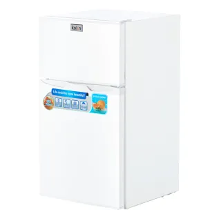 【Kolin 歌林】58H快配momo獨家★95公升一級能效定頻右開雙門小冰箱 雪亮白/一鍵除霜(KR-SE20952)