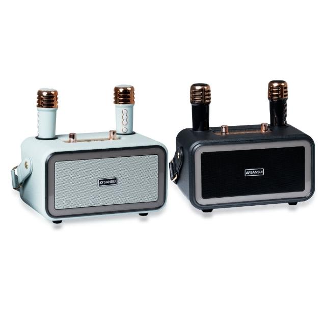【SANSUI 山水】百變小歌姬|無線行動KTV/藍牙喇叭/卡拉OK(SKTV-K33)
