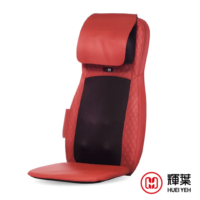 【輝葉】4D溫熱揉槌按摩坐墊 椅墊 靠墊(高矮適用/肩頸按摩 HY-640)