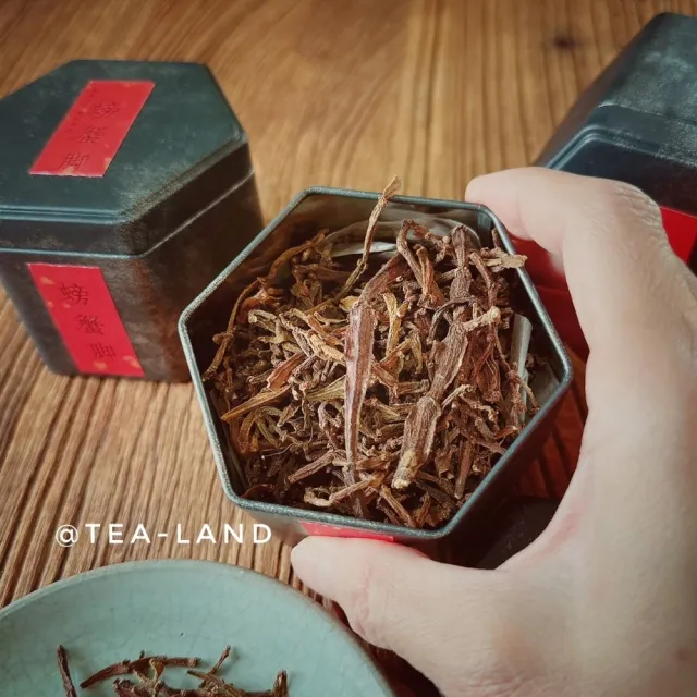 【茶韻】普洱茶2009年雲南景邁山野生寄生螃蟹腳30g/罐裝 極難得野生佳品(生茶/六角馬口鐵罐裝)