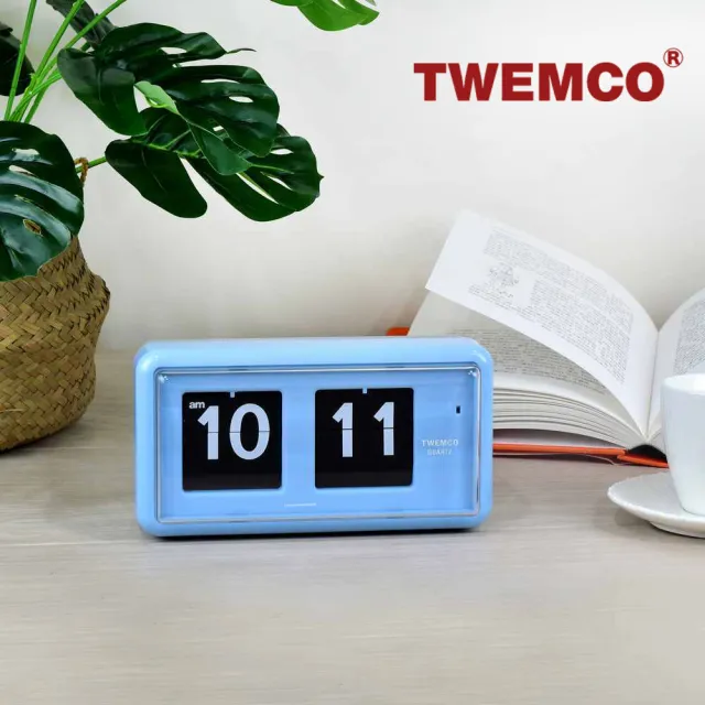 【TWEMCO】QT-30 翻頁鐘 時鐘 桌放 壁掛兩用(共9色)