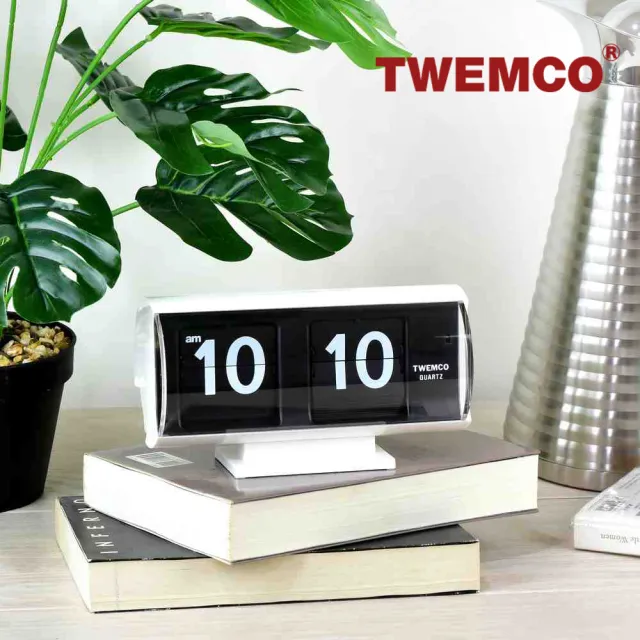 【TWEMCO】QT-30T 翻頁鐘 時鐘 復古半圓(共5色)