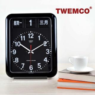 【TWEMCO】BQ-12A 翻頁鐘 時鐘中文 英文萬年曆 壁掛(共2色)