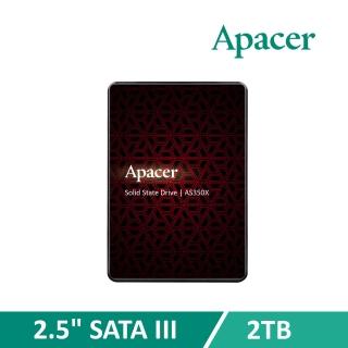 【Apacer 宇瞻】AS350X SATA3 2.5吋 2TB SSD 固態硬碟