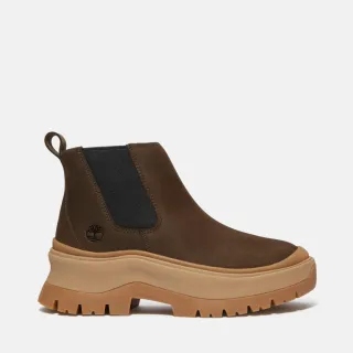 【Timberland 官方旗艦】女款深棕色休閒切爾西靴(A28XMW07)