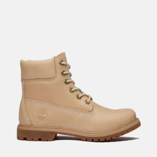 【Timberland 官方旗艦】女款淺米色Timberland R Premium防水6吋靴(A2HR8EN2)