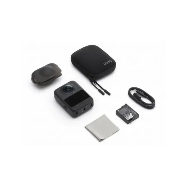 【DJI】OSMO 360標準套裝 全景相機/運動相機｜1英吋CMOS+1米高強度碳纖維隱形自拍桿(聯強國際貨)