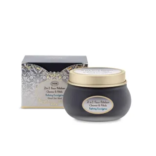 【SABON】官方直營 二合一臉部磨砂膏125ml-死海黑礦泥尤加利