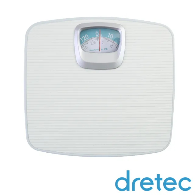 【DRETEC】日本健康體重計-指針機械式-白色(BS-306WTKO)