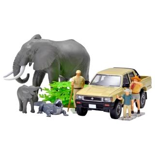 【TOMYTEC】Kaiyodo x TLV Car Snap 29a Safari 2 W Toyota Hi(模型車)