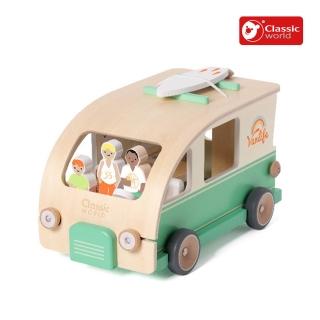 【classic world】木樂露營冒險車(家家酒玩具)