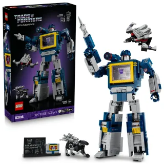 【LEGO 樂高】Icons 10358 變形金剛：音波(Transformers 居家擺設 機器人 玩具積木)