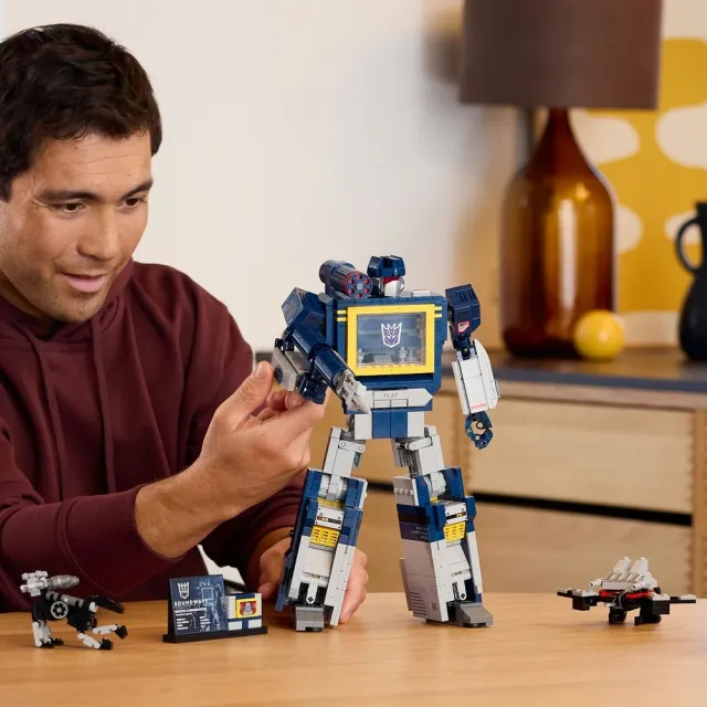 【LEGO 樂高】Icons 10358 變形金剛：音波(Transformers 居家擺設 機器人 玩具積木)