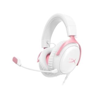 【HyperX】Cloud III — 電競耳機 粉白色(9W1Q4AA)