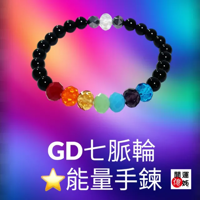 【A1 寶石】奧根金字塔-七脈輪能量水晶手鍊-開運黑曜石手環-同鈦晶招財金草莓愛情能量