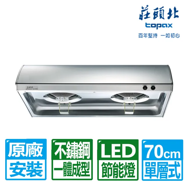 【莊頭北】70CM單層雙馬達排油煙機(TR-5195S 原廠保固基本安裝)