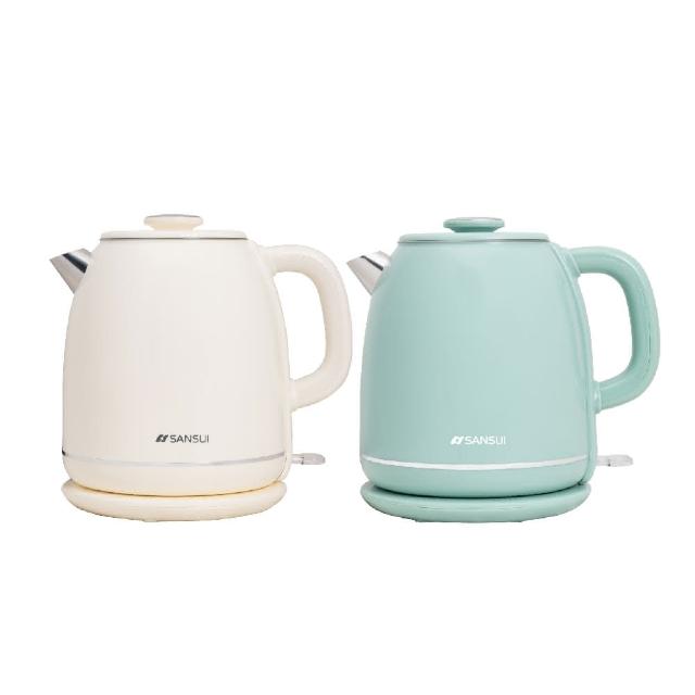【SANSUI 山水】2L不鏽鋼雙層防燙快煮壺/電茶壺(SWB-K35W/SWB-K36G)