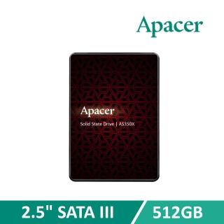 【Apacer 宇瞻】AS350X SATA3 2.5吋 512GB SSD 固態硬碟