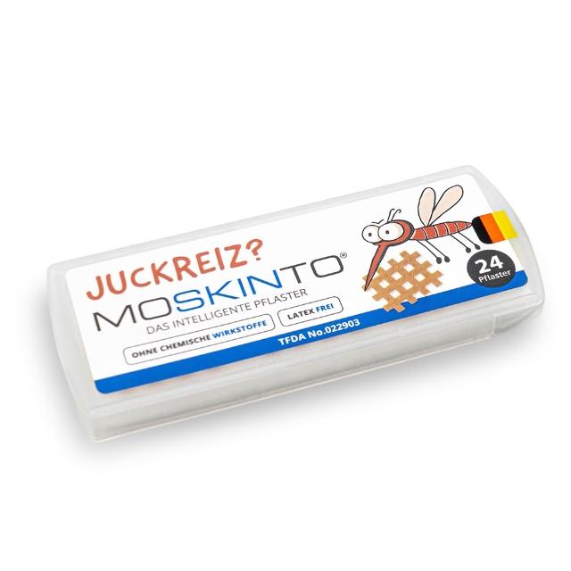 【德國MOSKINTO】魔法格醫療用貼布 便攜款1盒(24貼/盒 未滅菌/蚊蟲叮咬/止癢/消腫)